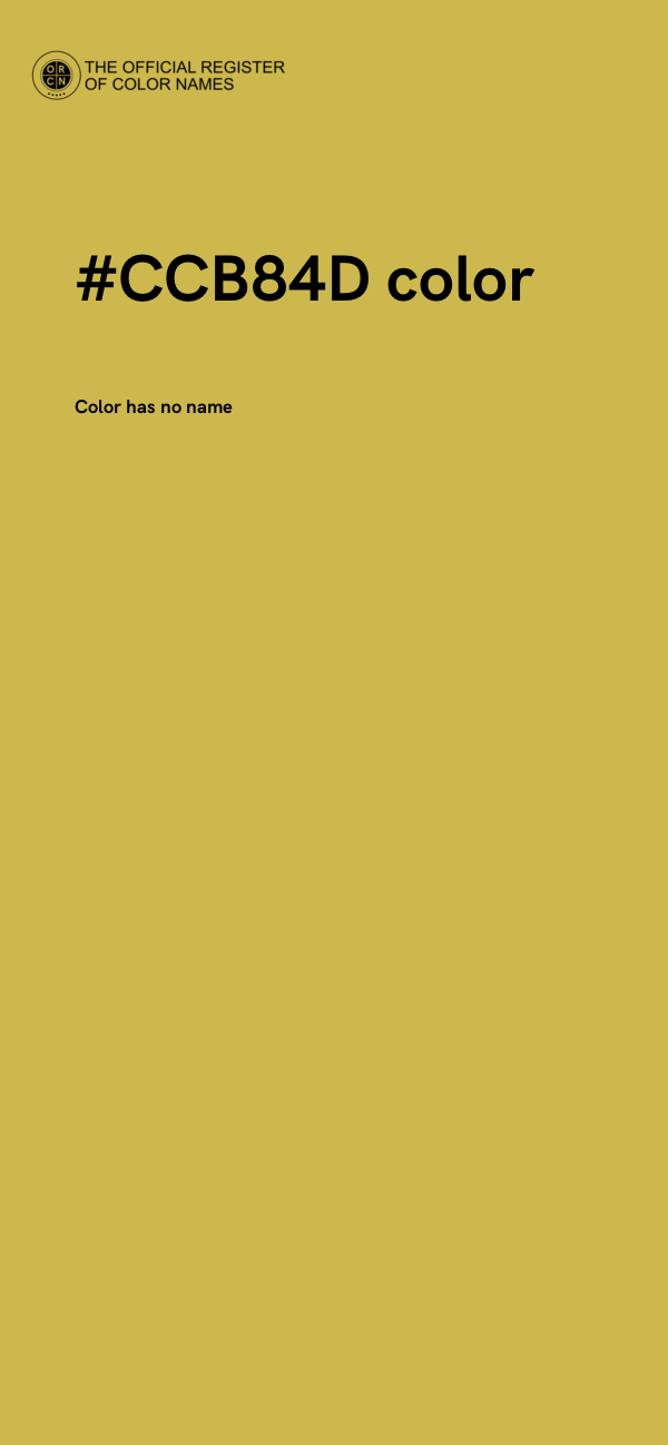 #CCB84D color image