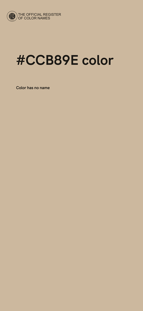 #CCB89E color image
