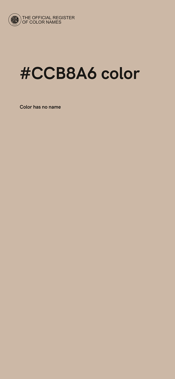 #CCB8A6 color image