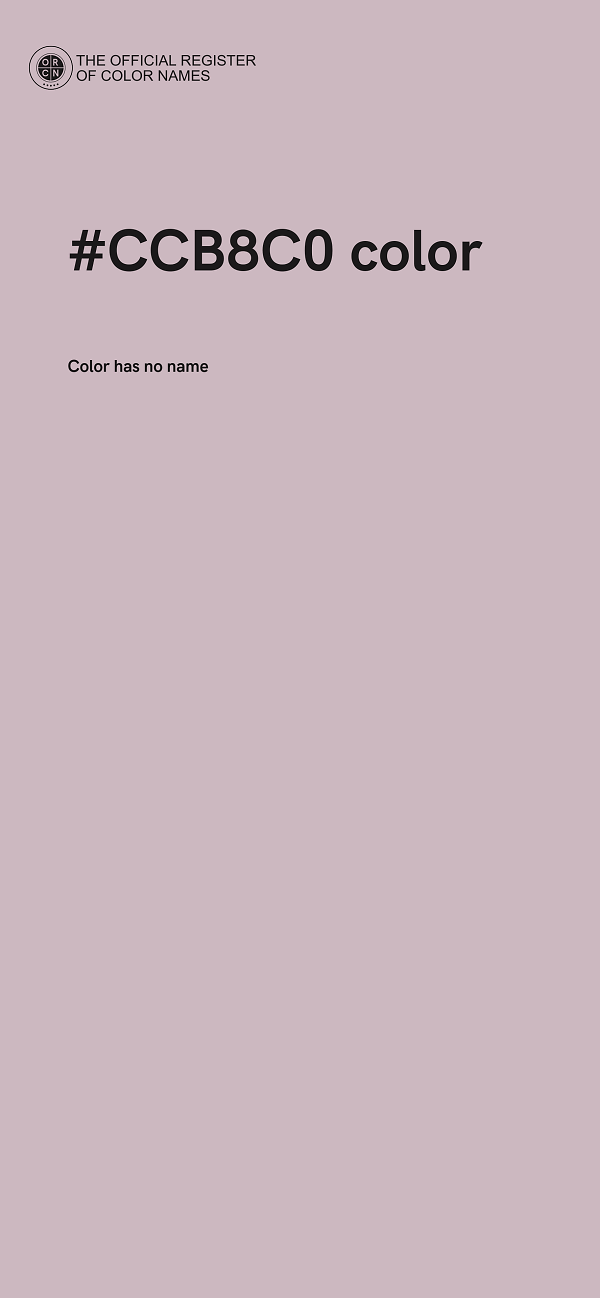 #CCB8C0 color image
