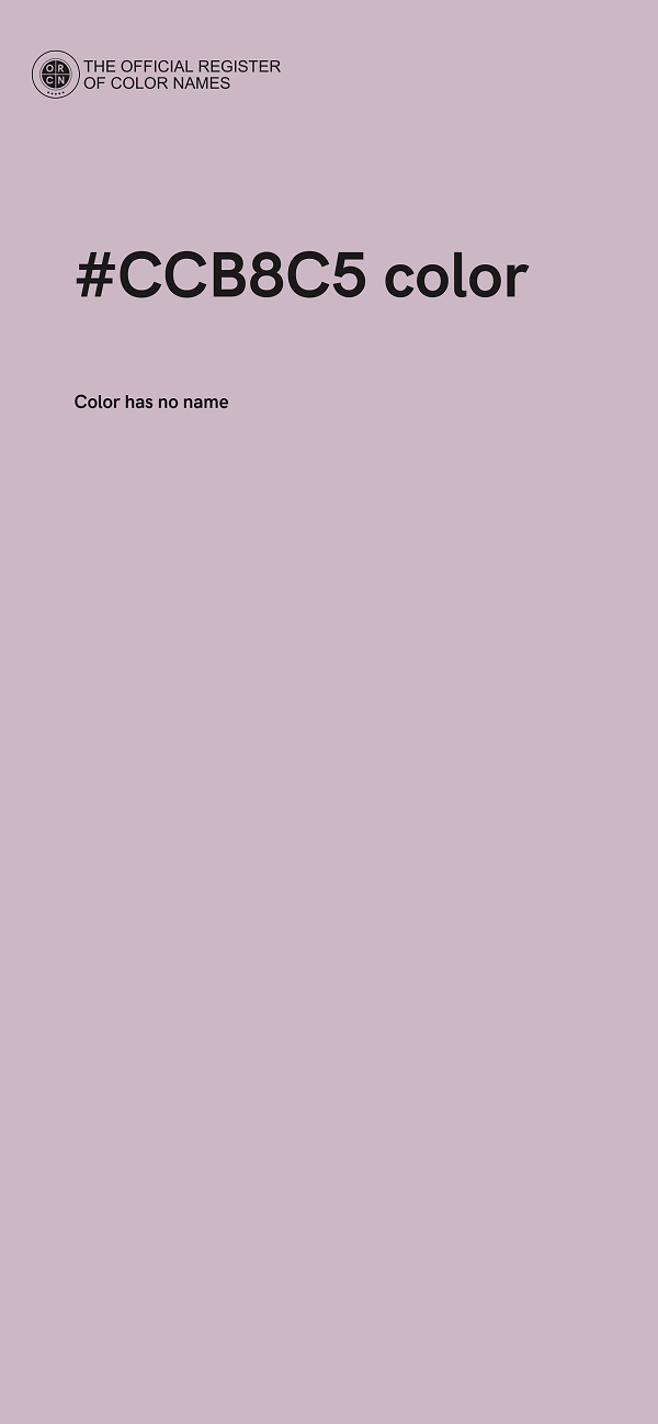 #CCB8C5 color image