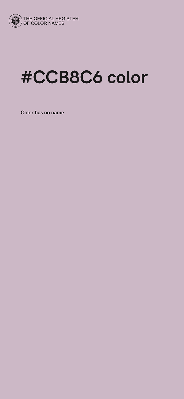#CCB8C6 color image