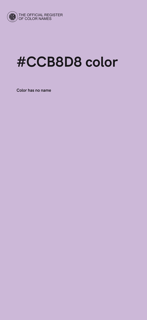 #CCB8D8 color image
