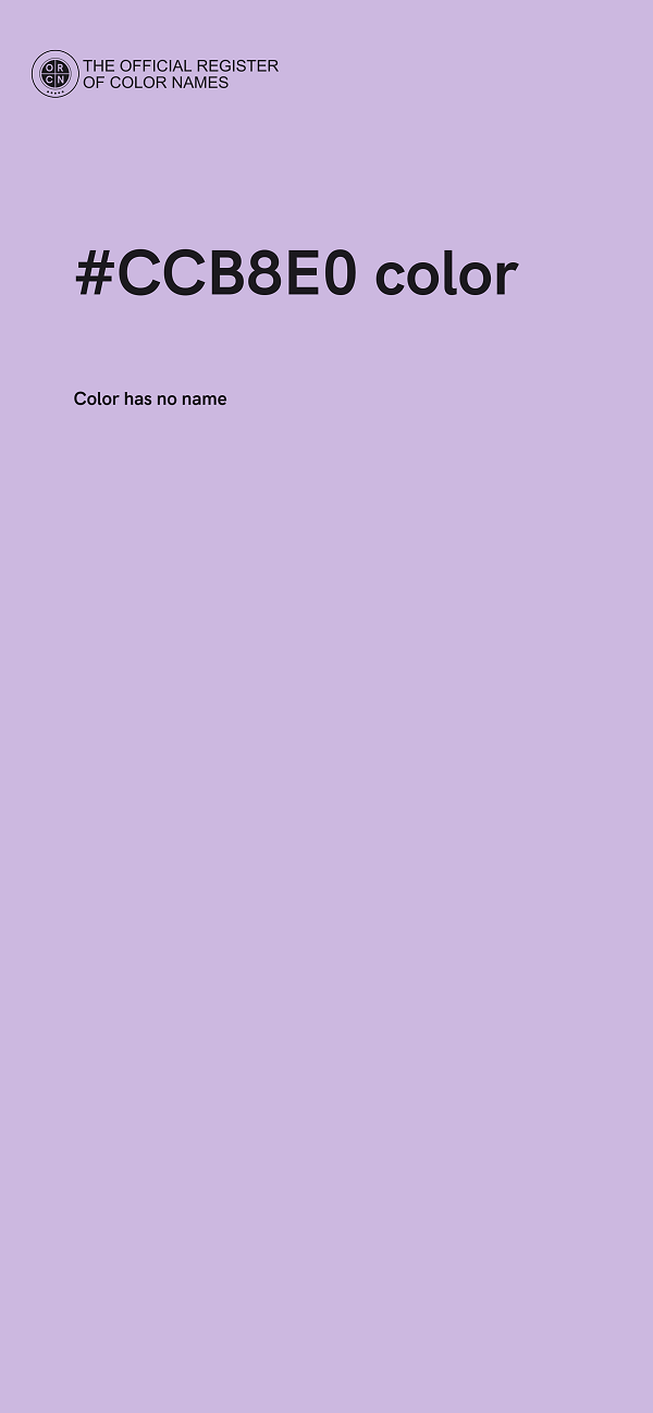 #CCB8E0 color image