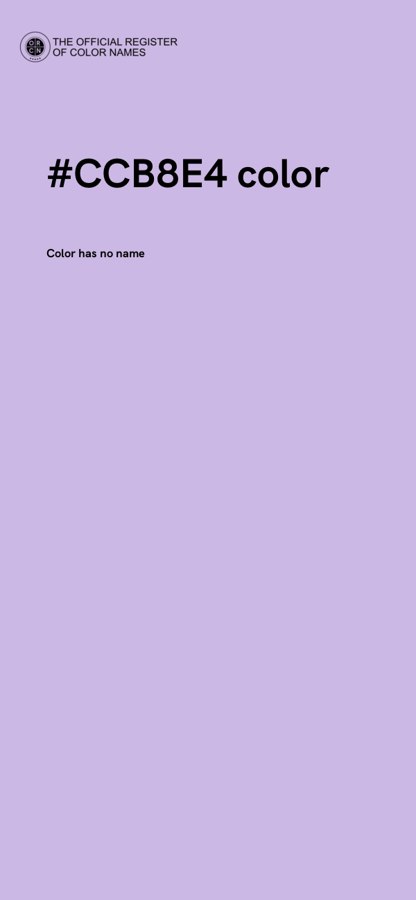 #CCB8E4 color image
