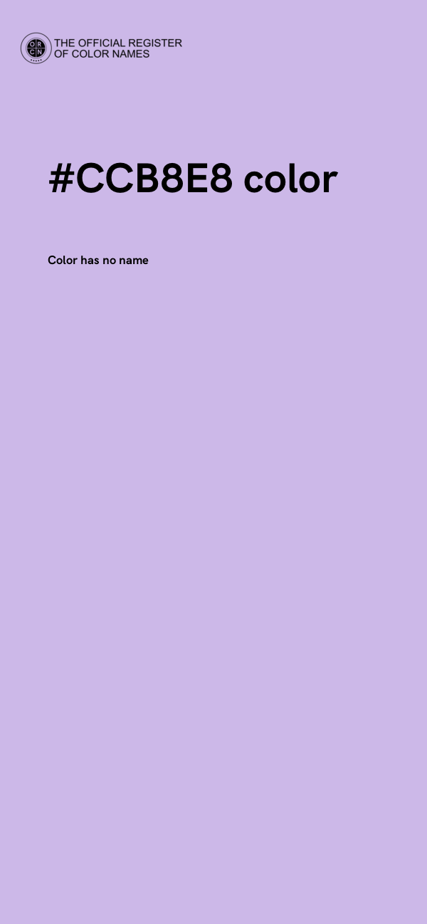 #CCB8E8 color image