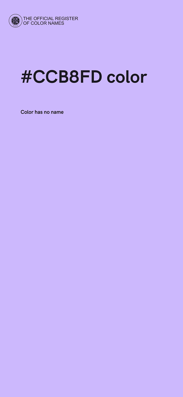 #CCB8FD color image