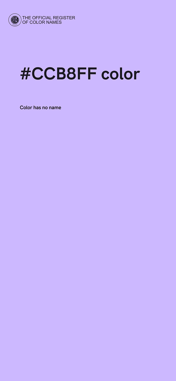 #CCB8FF color image