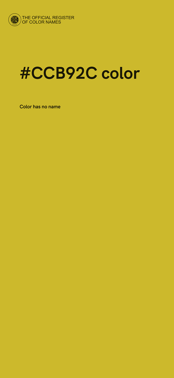 #CCB92C color image