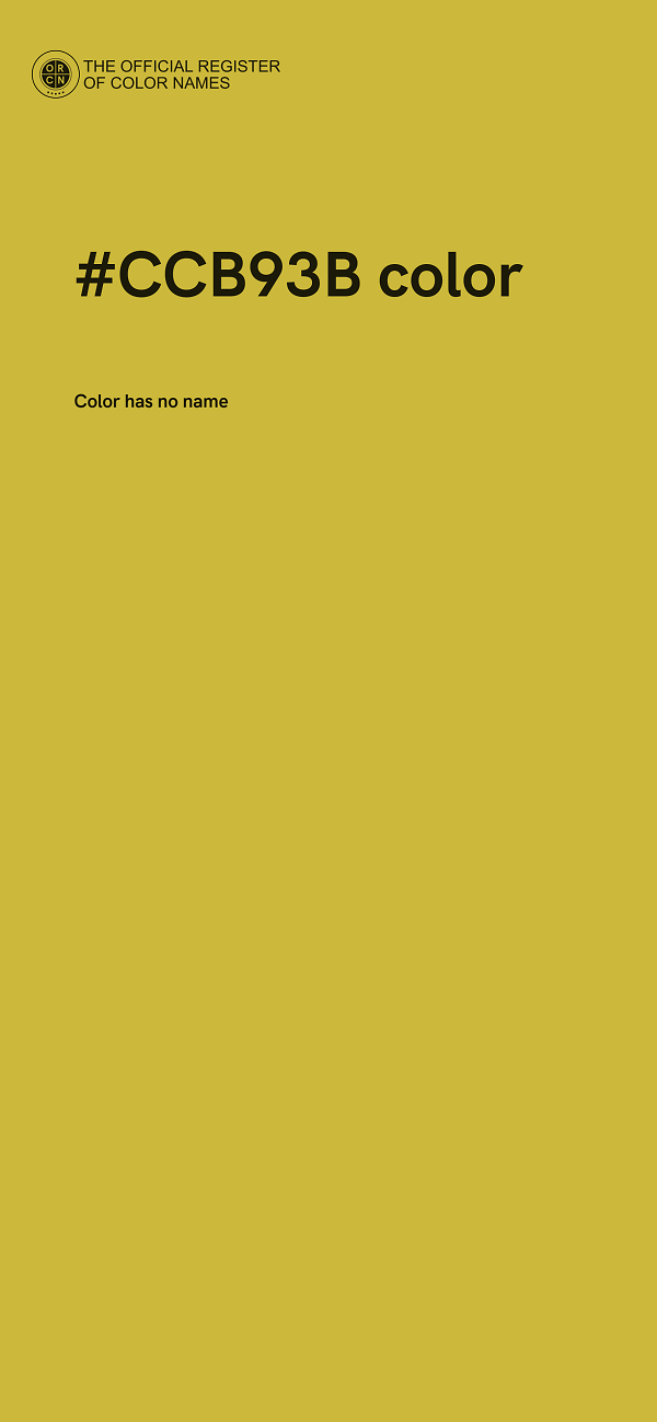 #CCB93B color image