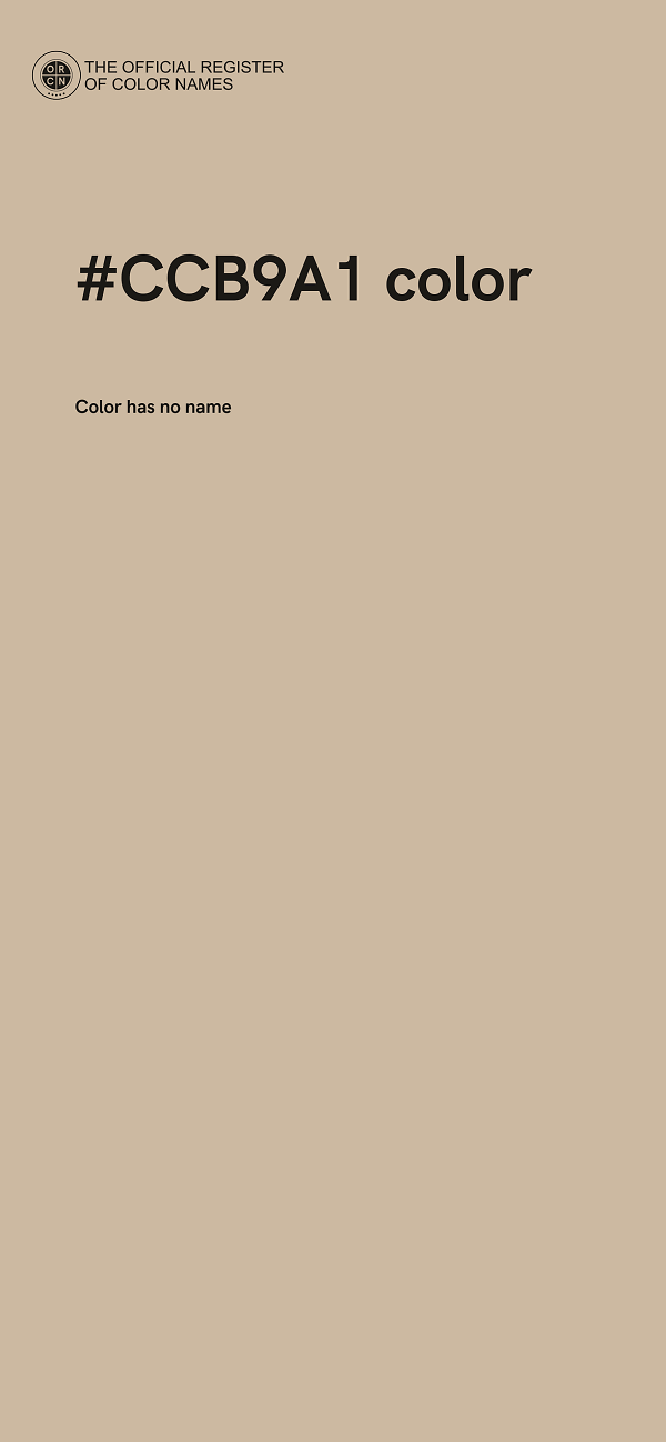 #CCB9A1 color image