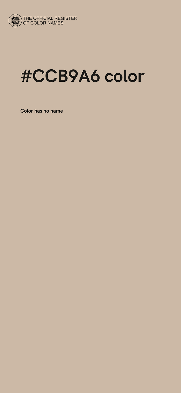 #CCB9A6 color image