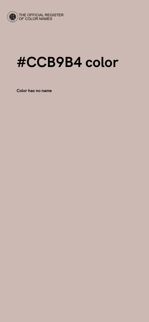 #CCB9B4 color image