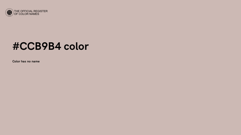 #CCB9B4 color image