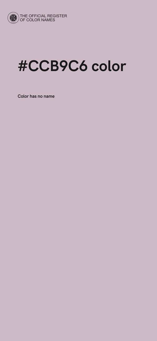 #CCB9C6 color image