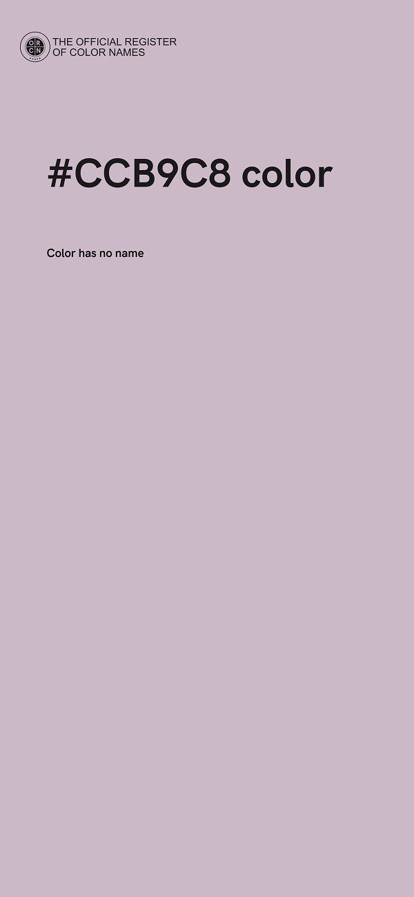 #CCB9C8 color image