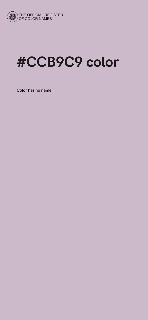 #CCB9C9 color image