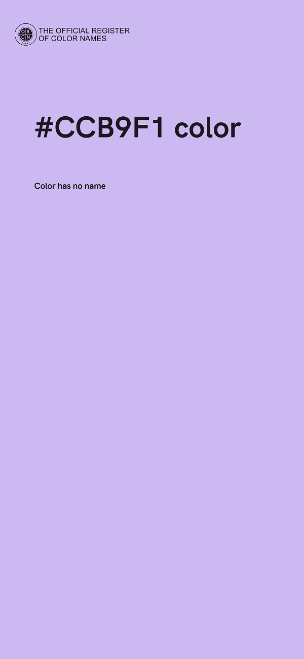 #CCB9F1 color image