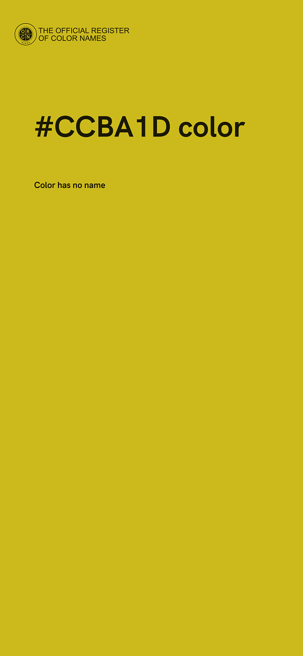#CCBA1D color image