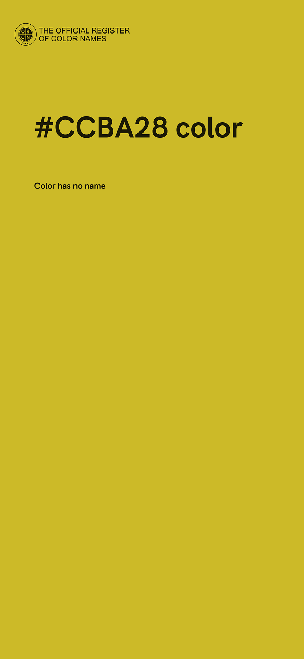 #CCBA28 color image