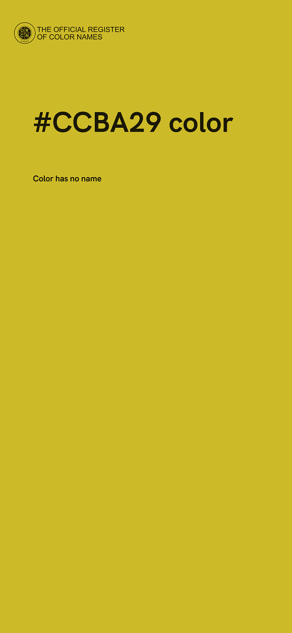 #CCBA29 color image