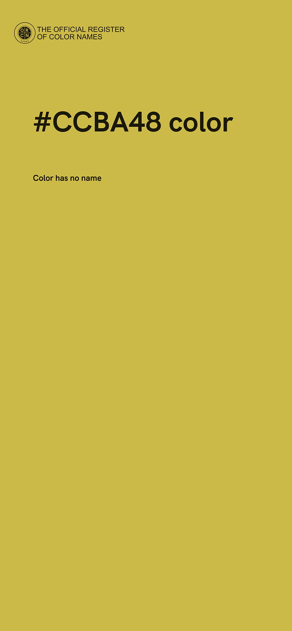#CCBA48 color image