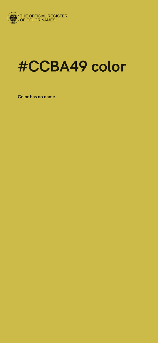#CCBA49 color image