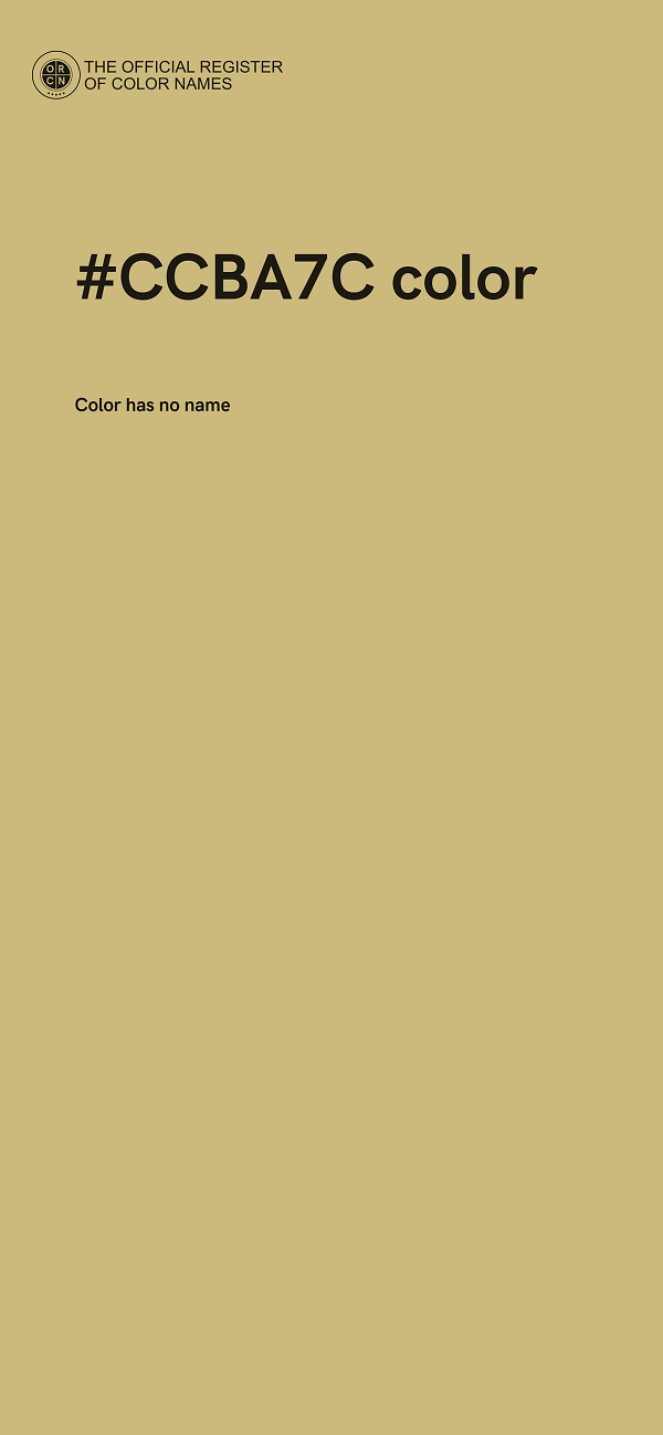 #CCBA7C color image