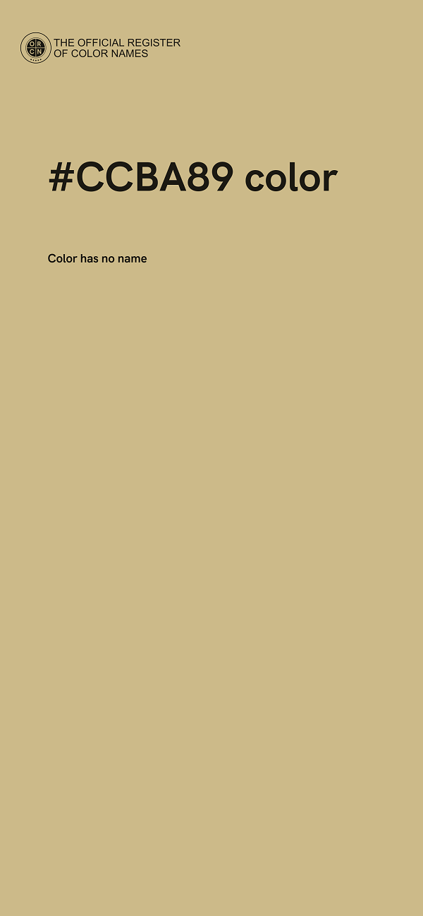 #CCBA89 color image