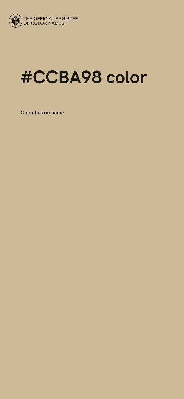 #CCBA98 color image