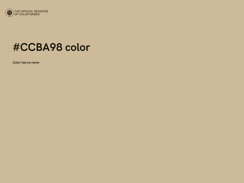 #CCBA98 color image