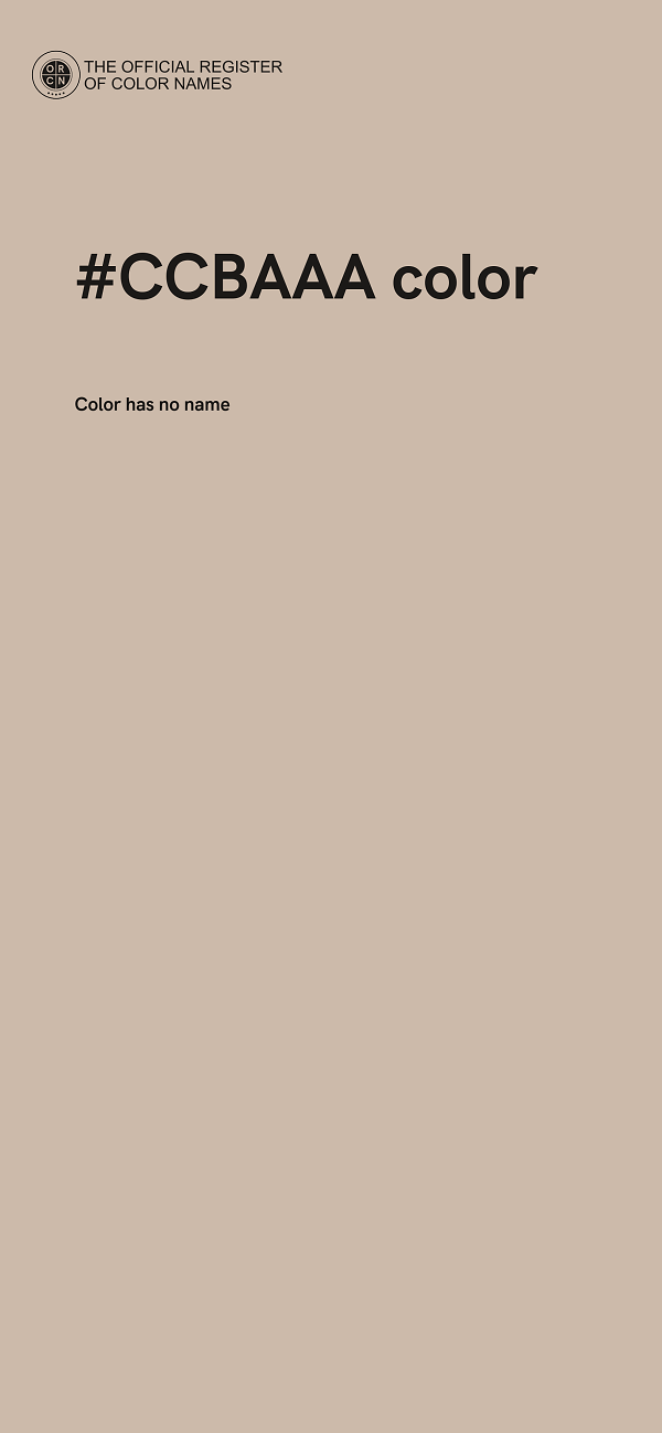 #CCBAAA color image