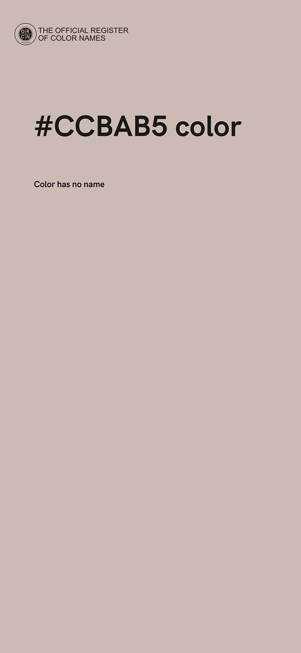 #CCBAB5 color image