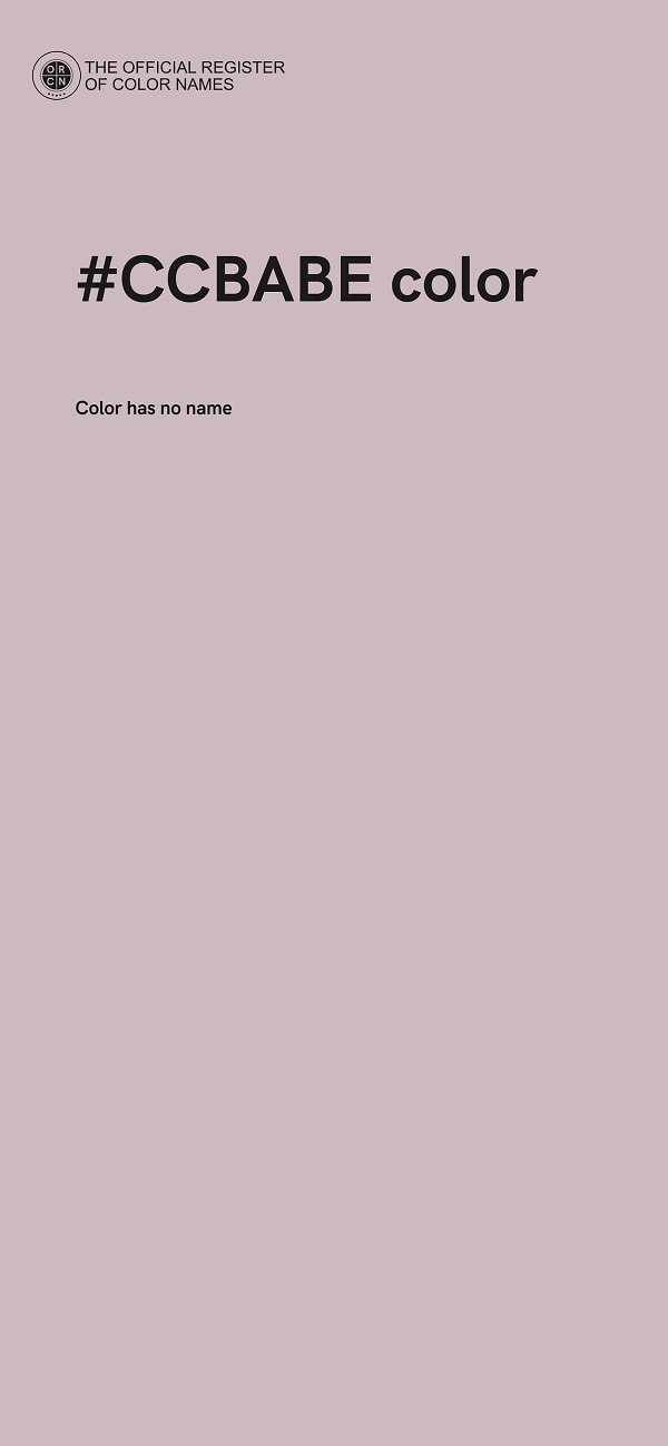 #CCBABE color image