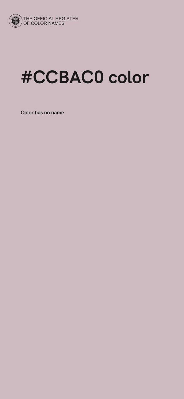 #CCBAC0 color image