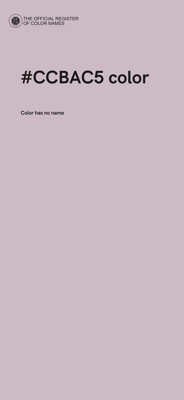 #CCBAC5 color image