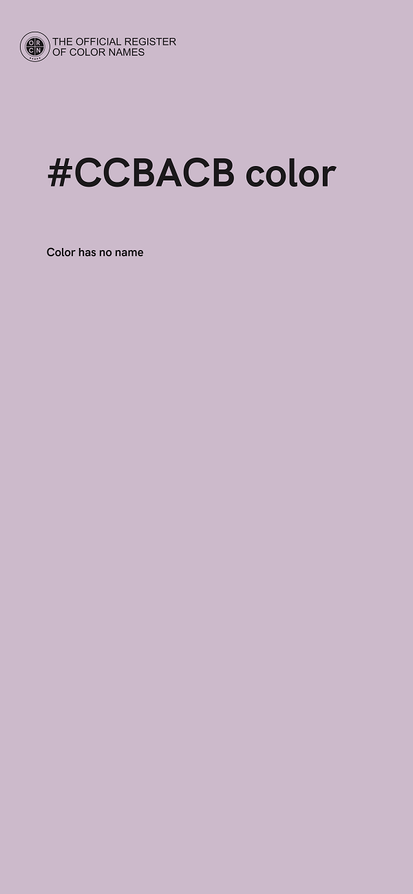 #CCBACB color image