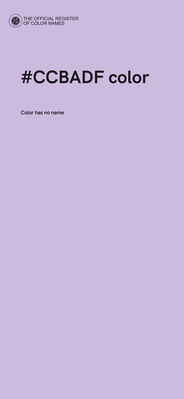 #CCBADF color image