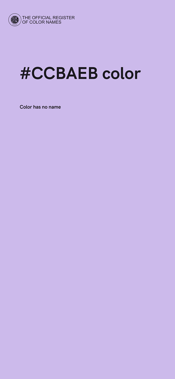 #CCBAEB color image