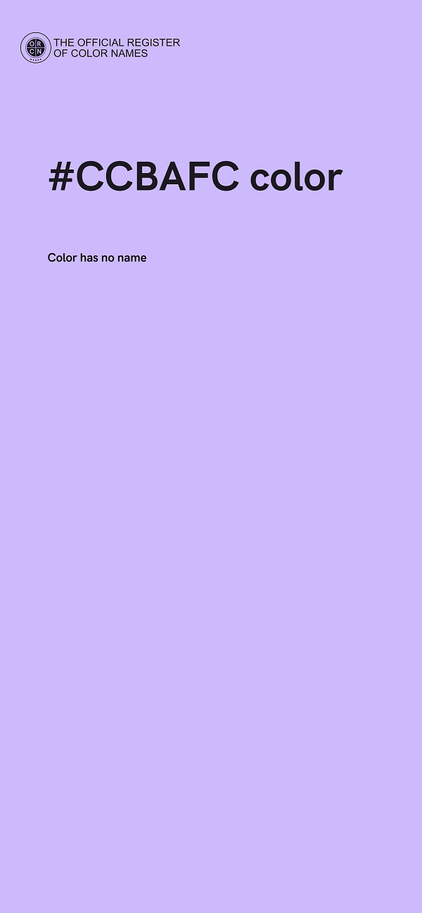 #CCBAFC color image
