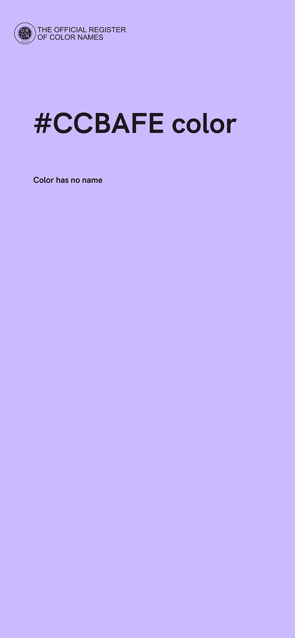 #CCBAFE color image
