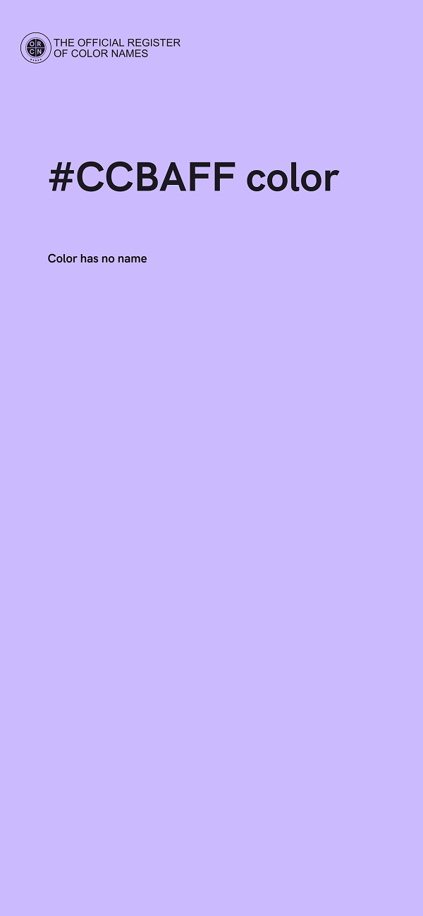 #CCBAFF color image