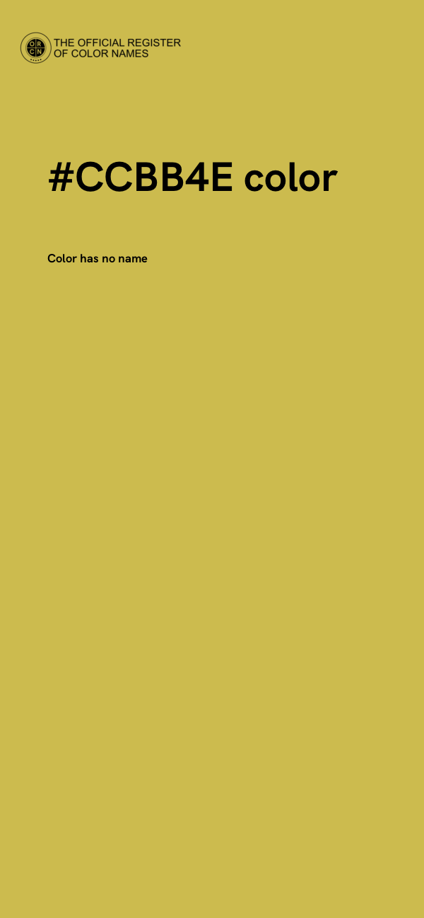 #CCBB4E color image