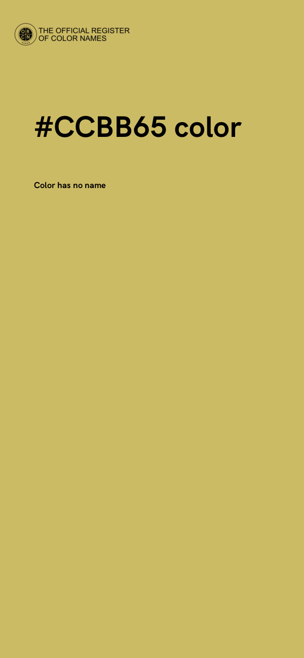 #CCBB65 color image