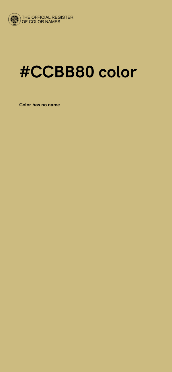 #CCBB80 color image