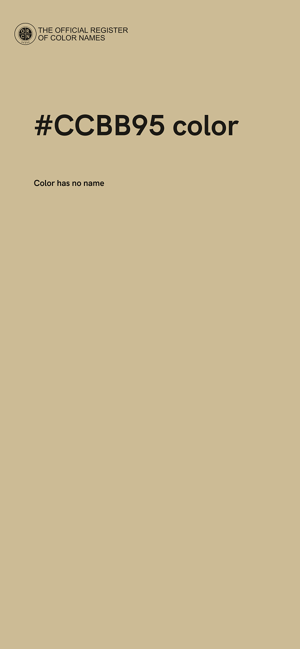 #CCBB95 color image