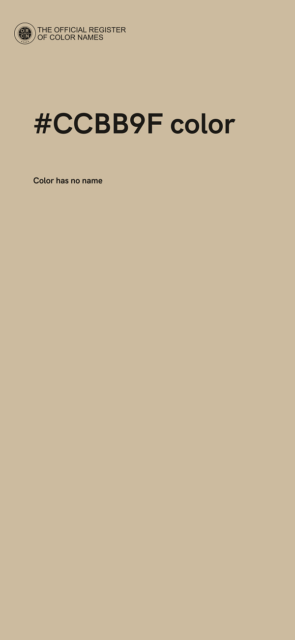 #CCBB9F color image