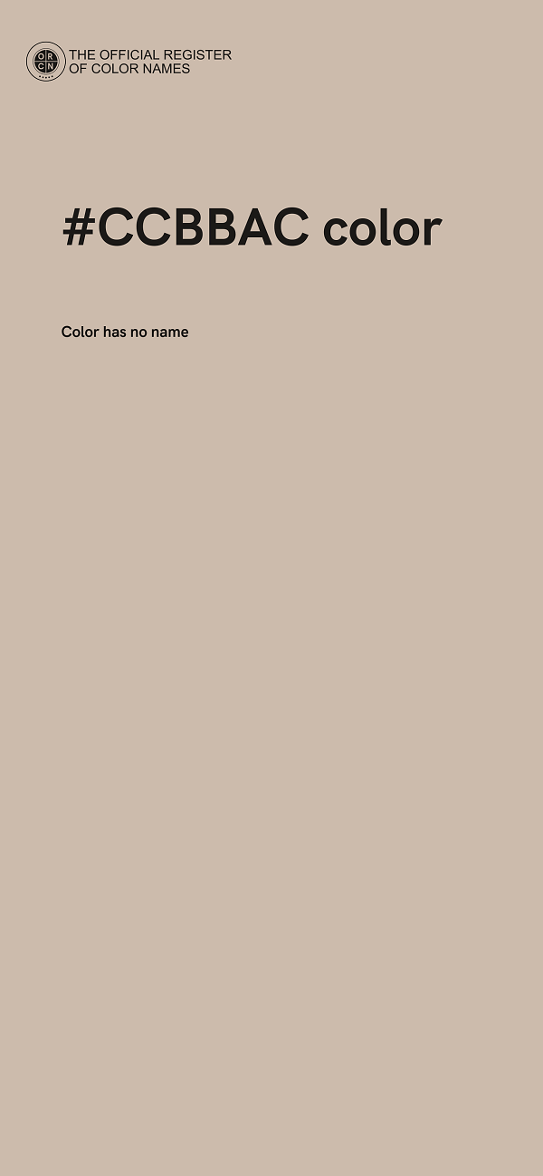 #CCBBAC color image