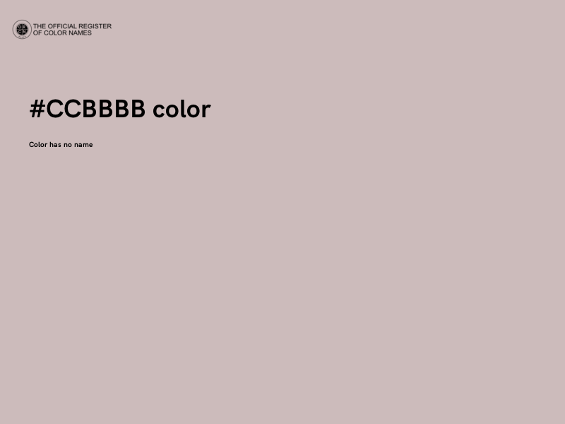 #CCBBBB color image