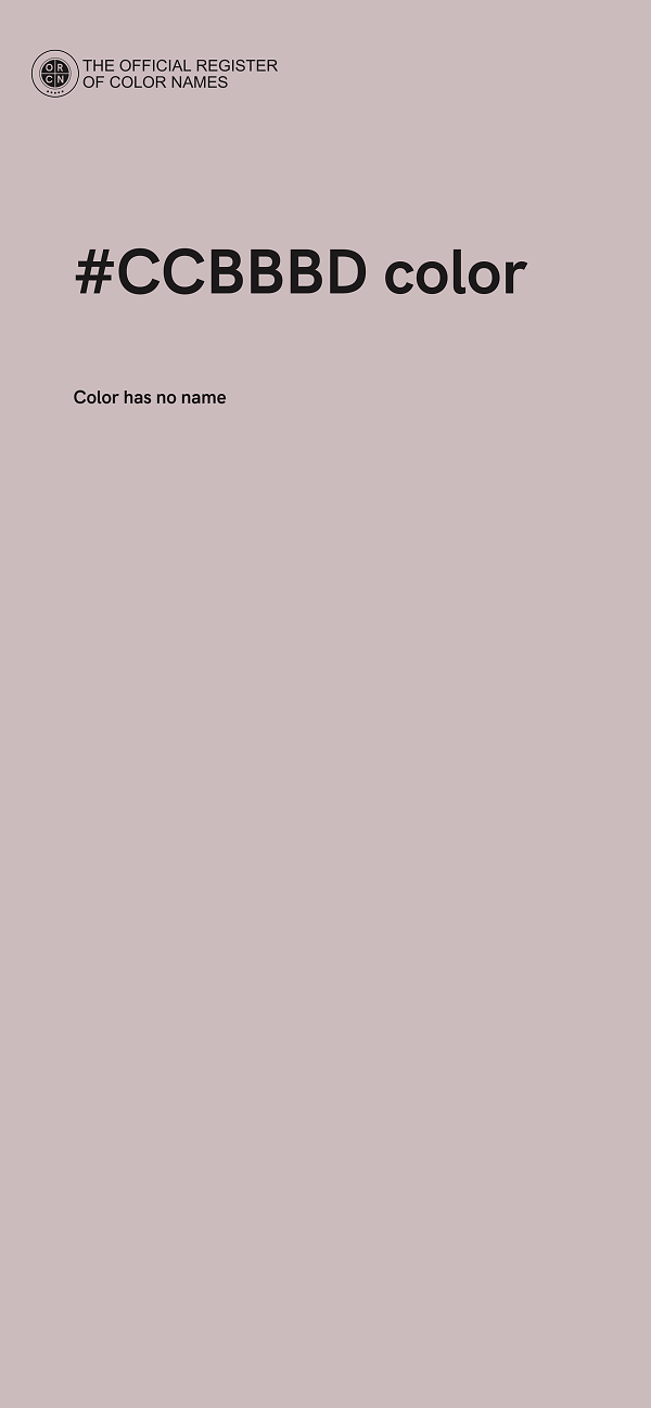 #CCBBBD color image